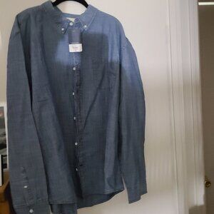 NEW Mens St. John Bay Long Sleeve Denim Shirt
